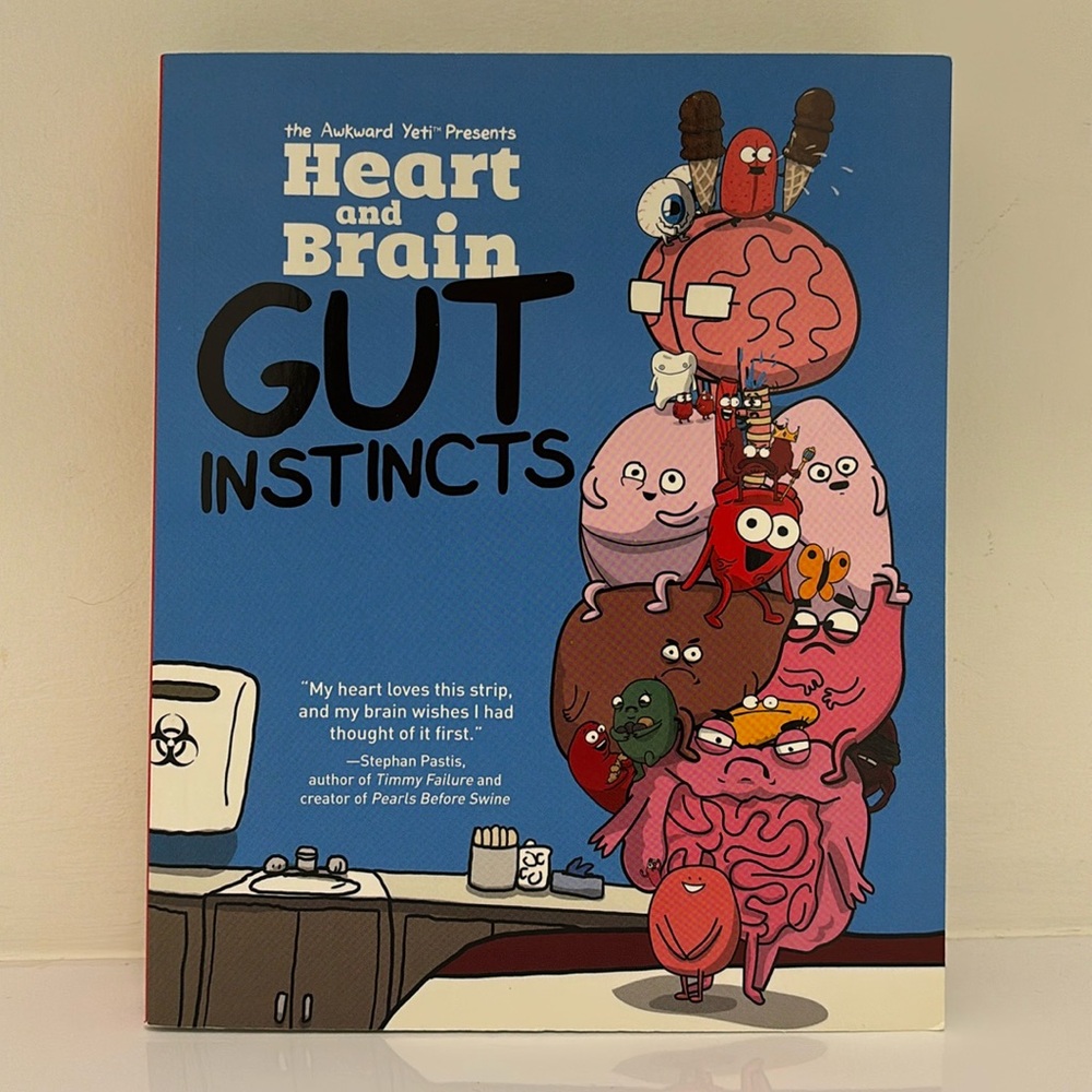 The Awkward Yeti Presents Heart And Brain GUT INSTINCTS | softcover comic book